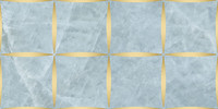 Bondi Blue 12×24 Gold Decorative Tile Polished
