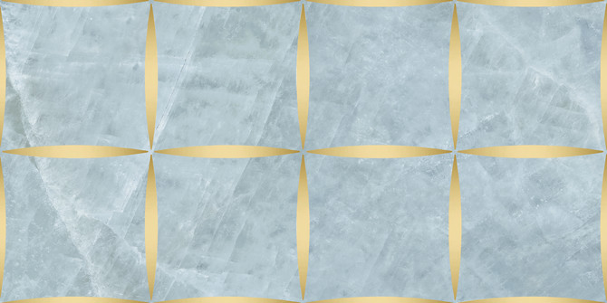 Bondi Blue 12×24 Gold Decorative Tile Polished