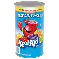 Kool-Aid Sugar-Sweetened Tropical Punch Powdered Soft Drink Mix, 5.16 lb Canister