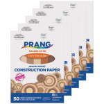 Prang&reg; Shades of Me Construction Paper, Medium Weight, 5 Assorted Skin Tone Colors, 9" x 12", 50 Sheets Per Pack, 5 Packs PAC9509-5