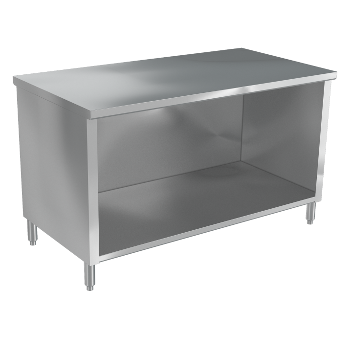 84- x 36-inch 4-Series Back of House Enclosed Base 14-Gauge Stainless Steel Work Table