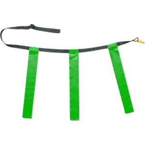 Triple Flag Football Set, Adult Size, Green, 32"-39", 12 per pack