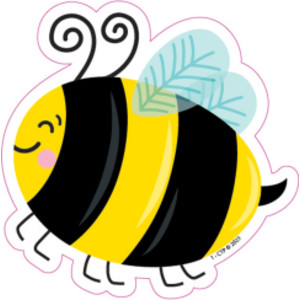 Busy Bees 3 Inch Designer Cut-Outs, Pack of 36