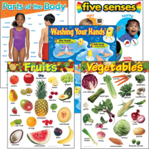 Healthy Living Learning Charts Combo Pack, Set of 5