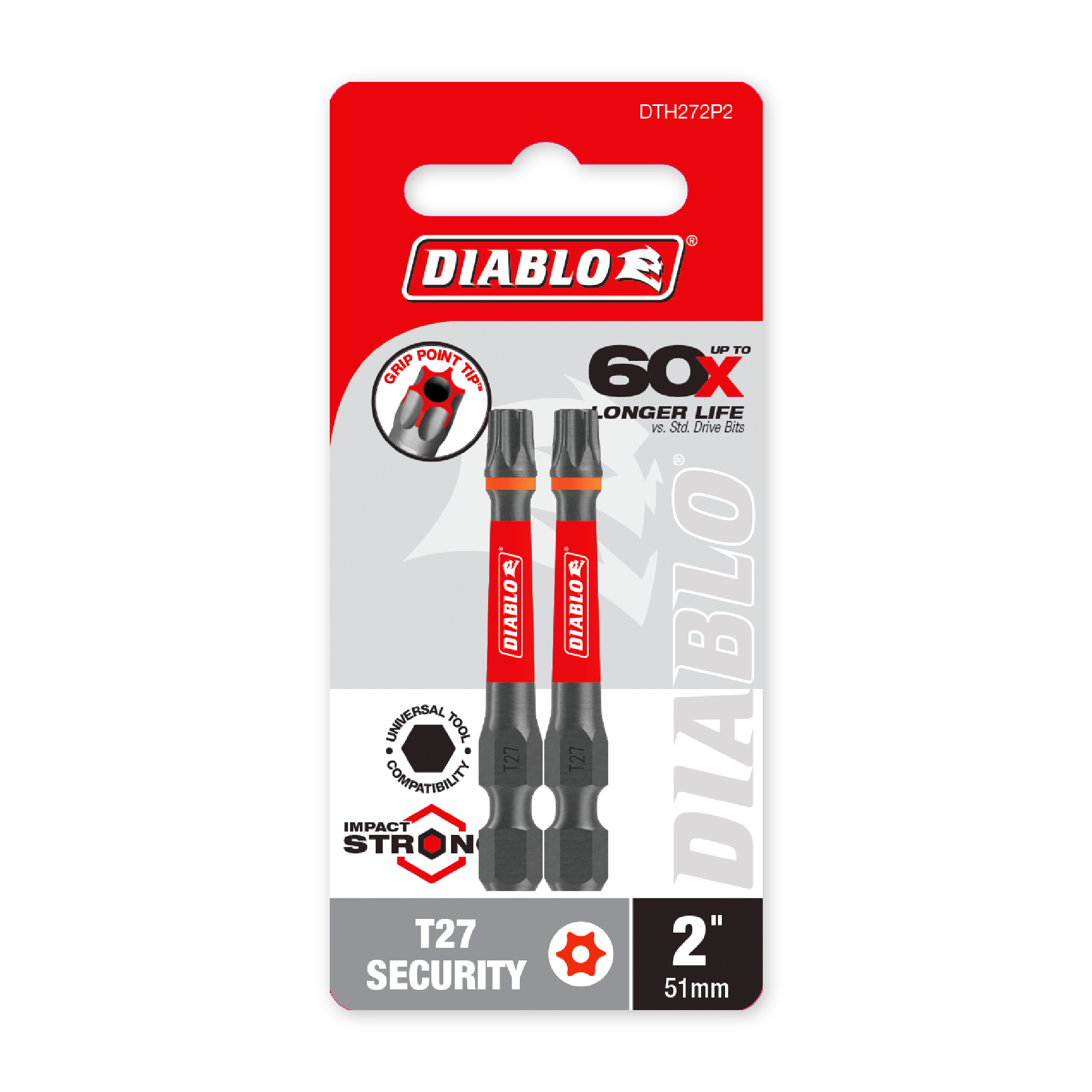 Diablo 2 in. Torx Security T27 Drive Bit in its retail packaging, ready for the job box or tool bag