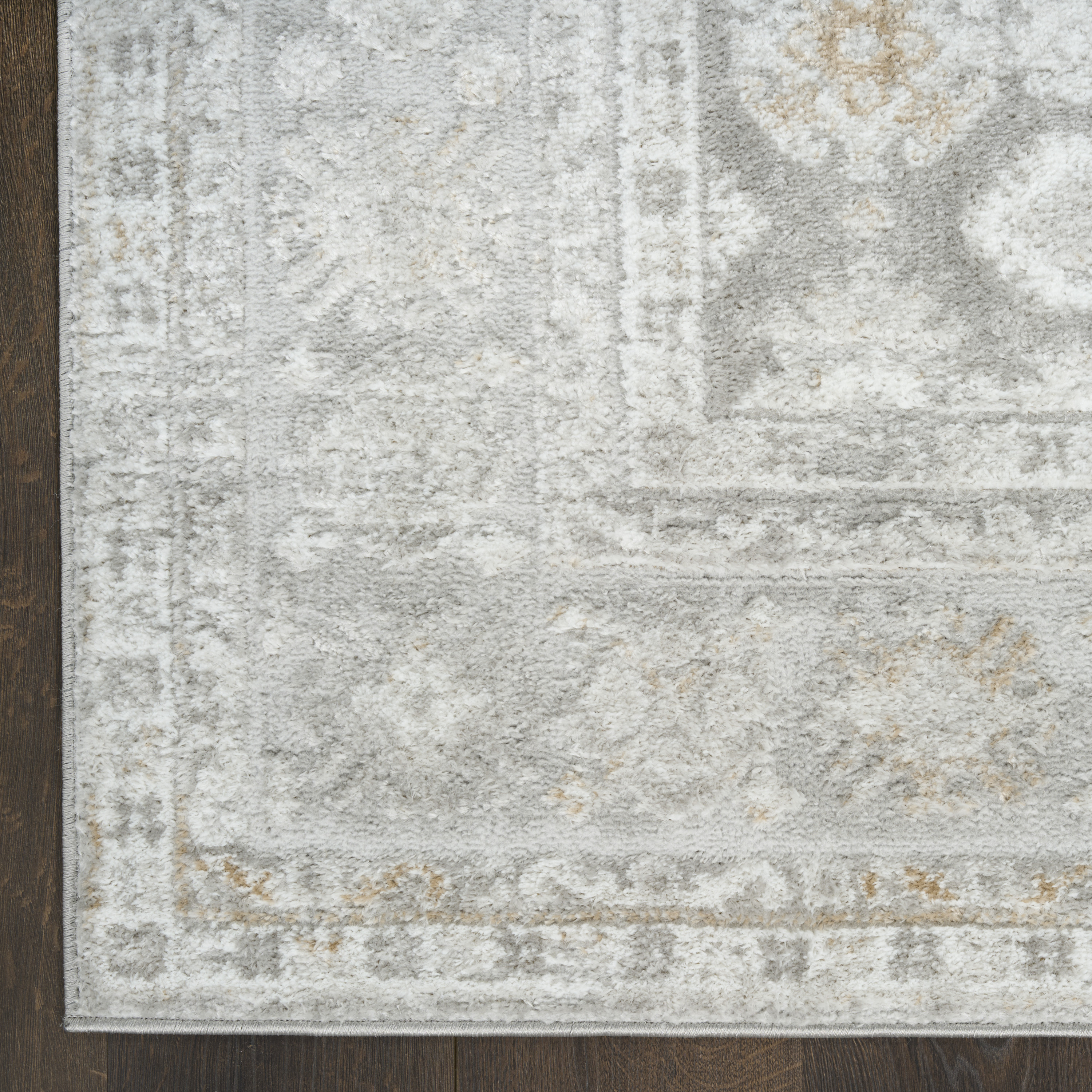 Nourison Dekor 7'10" x 9'10" Grey Vintage Indoor Rug