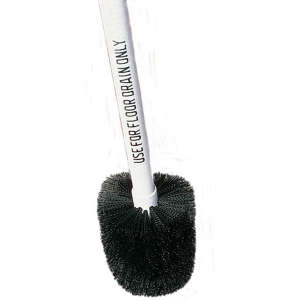 Carlisle, Flo-Pac, 4in, Floor Drain Brush, Polypropylene Bristles, Black
