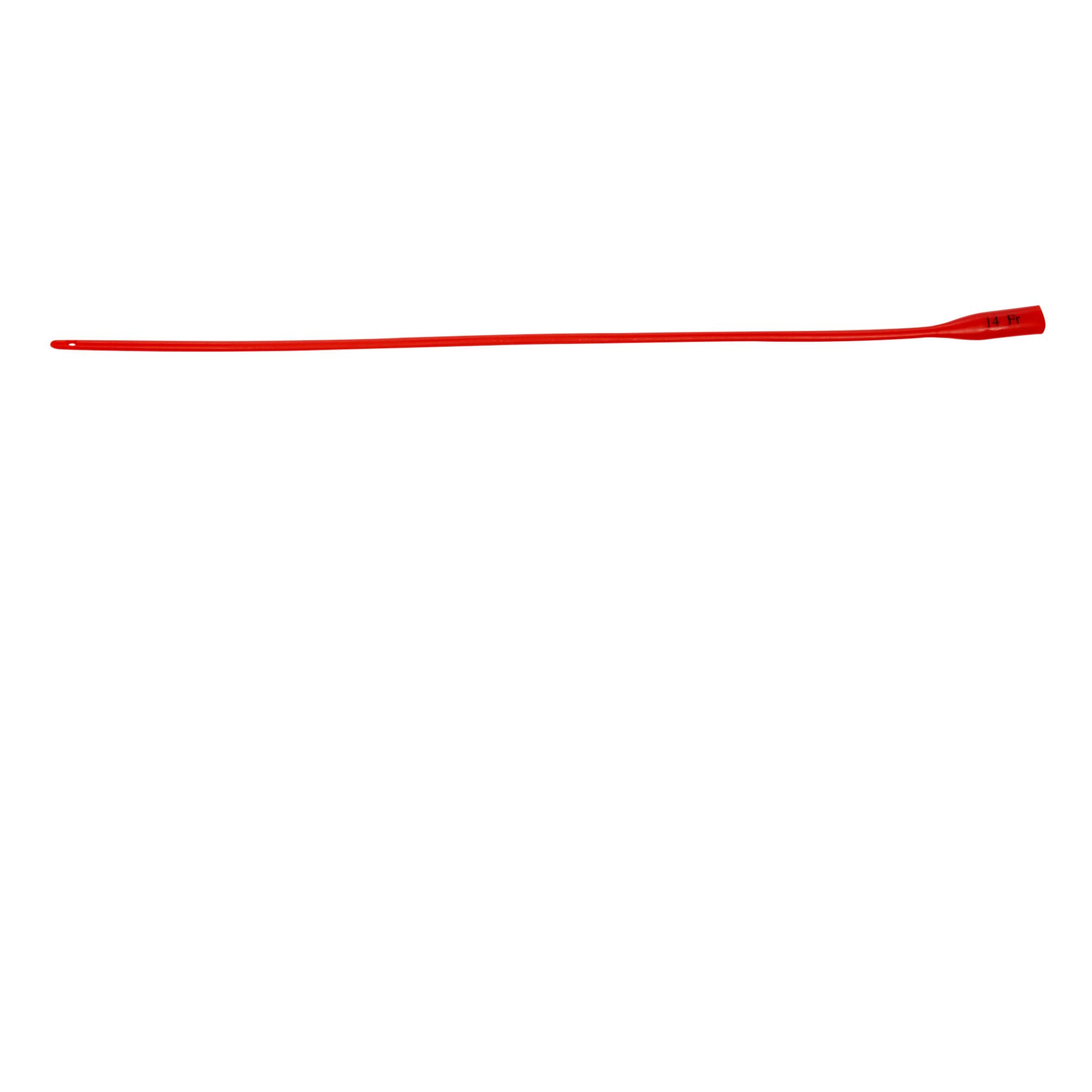 Dover™ Robinson Red Rubber Intermittent Catheter, 14 Fr.
