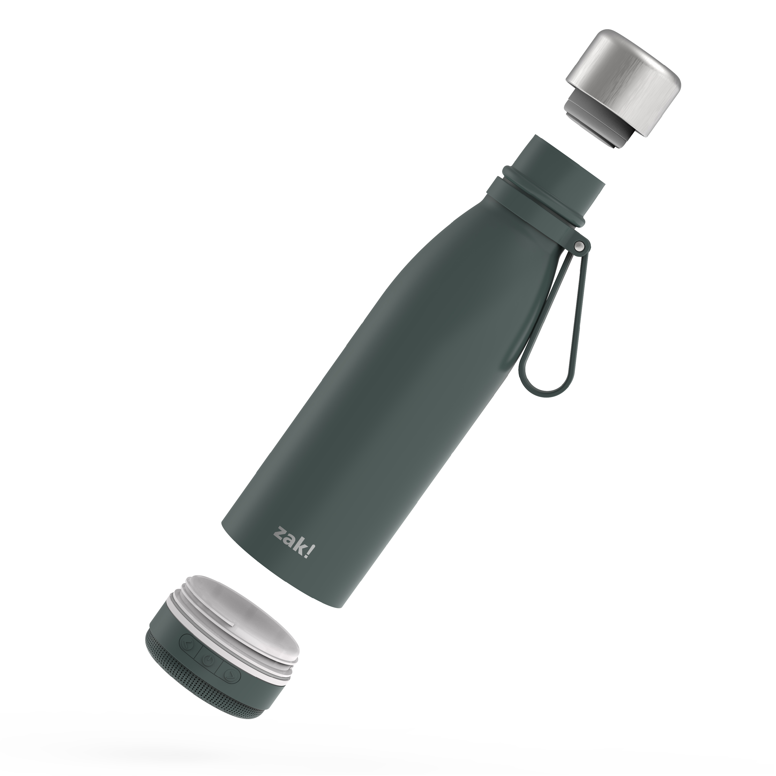 Zak Play 17.5 ounce Stainless Steel Tumbler with Bluetooth Speaker, Gray slideshow image 6 Zak Play 17.5 ounce Stainless Steel Tumbler with Bluetooth Speaker, Gray slideshow image 6