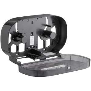 Tork, Twin T1, Jumbo Bath Tissue Dispenser, Black