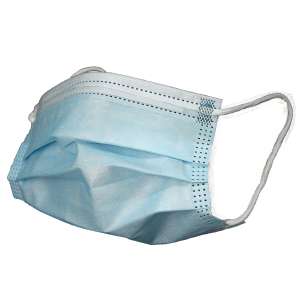 Impact, Safety Zone®, Polypropylene 3-Ply Face Mask with Ear Loops, Youth Sized, Light Blue