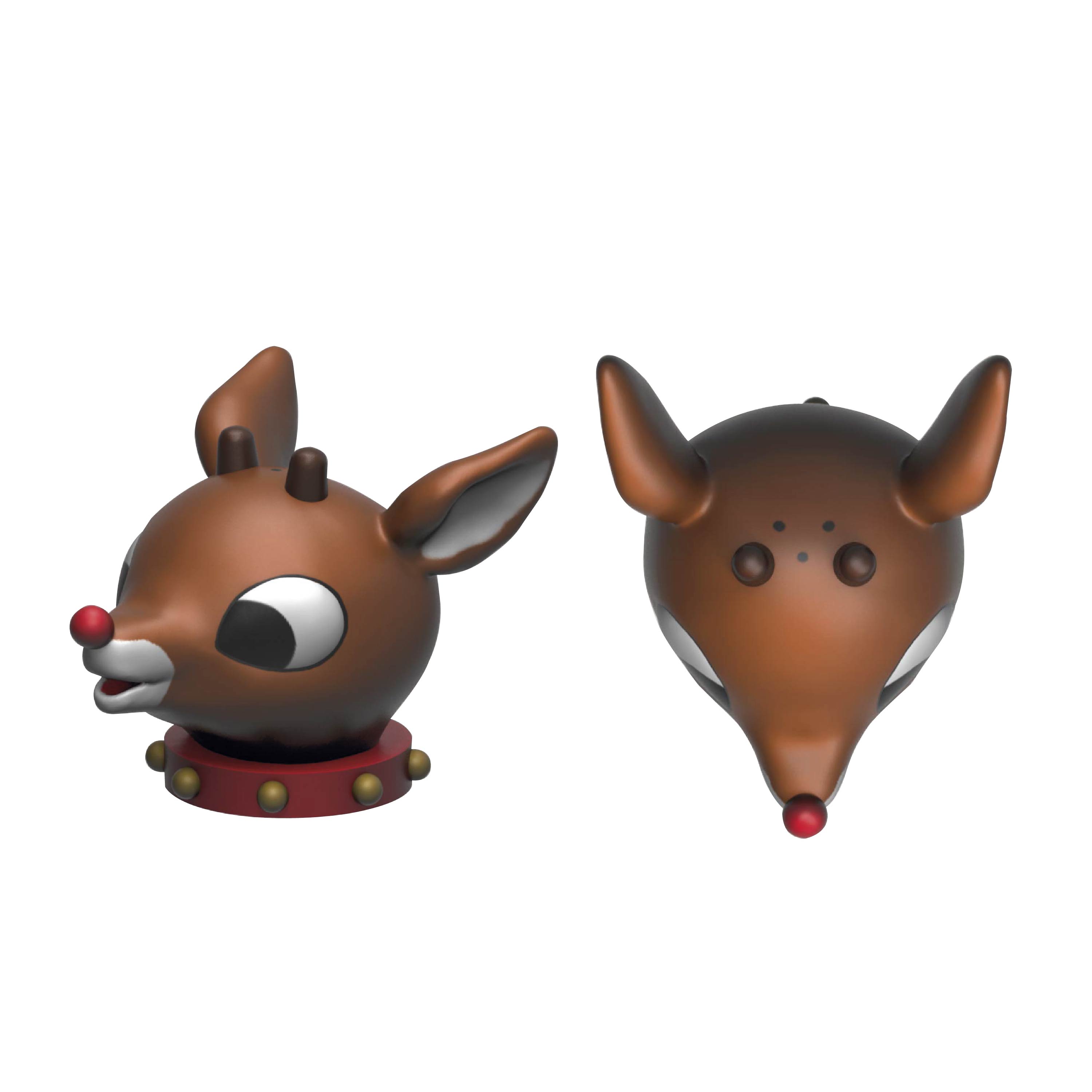 Rudolph the Red-Nosed Reindeer Salt and Pepper Shaker Set, Rudolph & Clarice, 2-piece set slideshow image 7 Rudolph the Red-Nosed Reindeer Salt and Pepper Shaker Set, Rudolph & Clarice, 2-piece set slideshow image 7