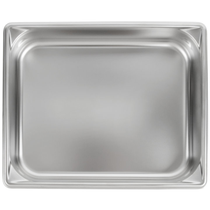 Half-size 2 ½-inch-deep Super Pan V® stainless steel steam table pan