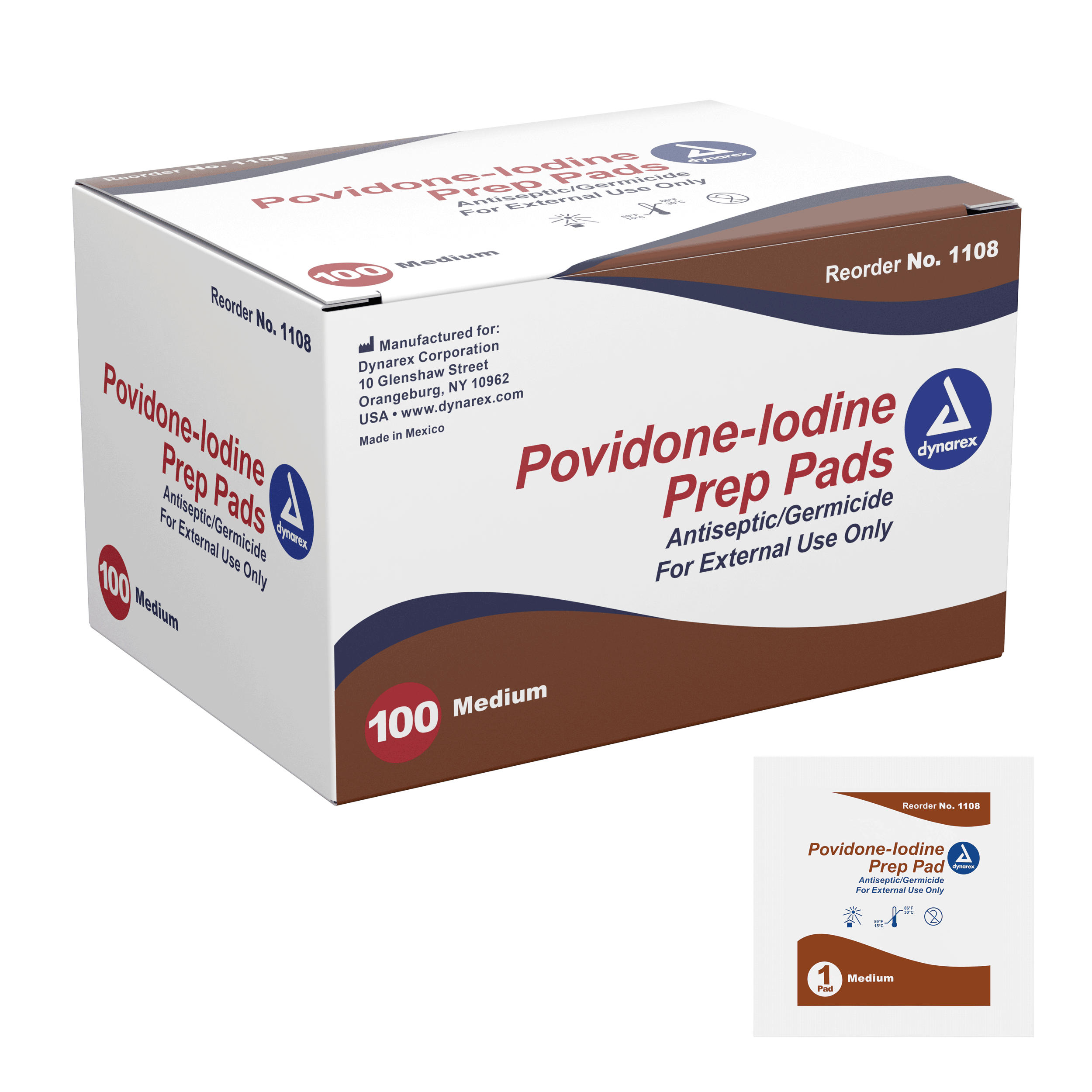 Povidone-Iodine Prep Pad - Medium
