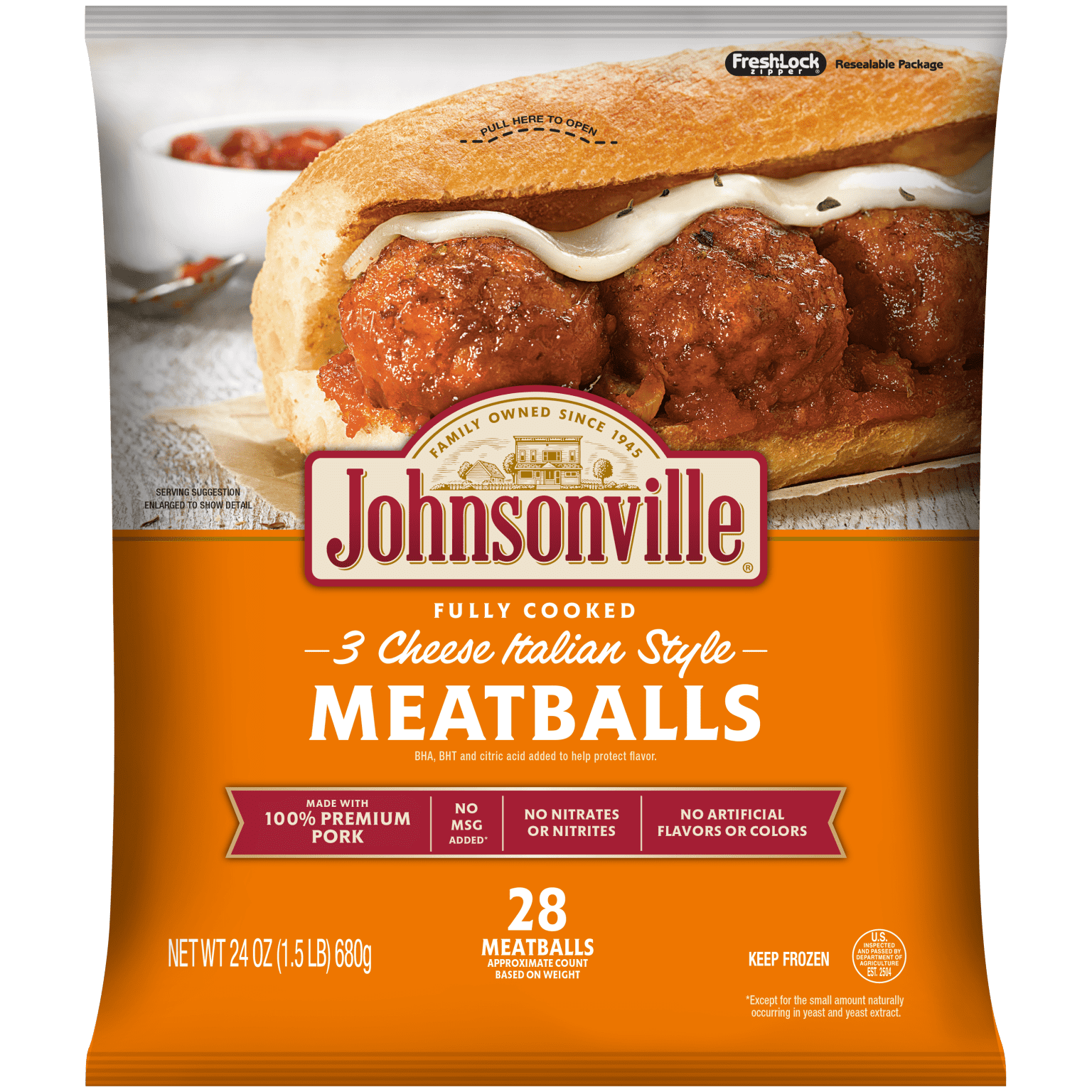 Three Cheese Italian Style Meatballs Johnsonville