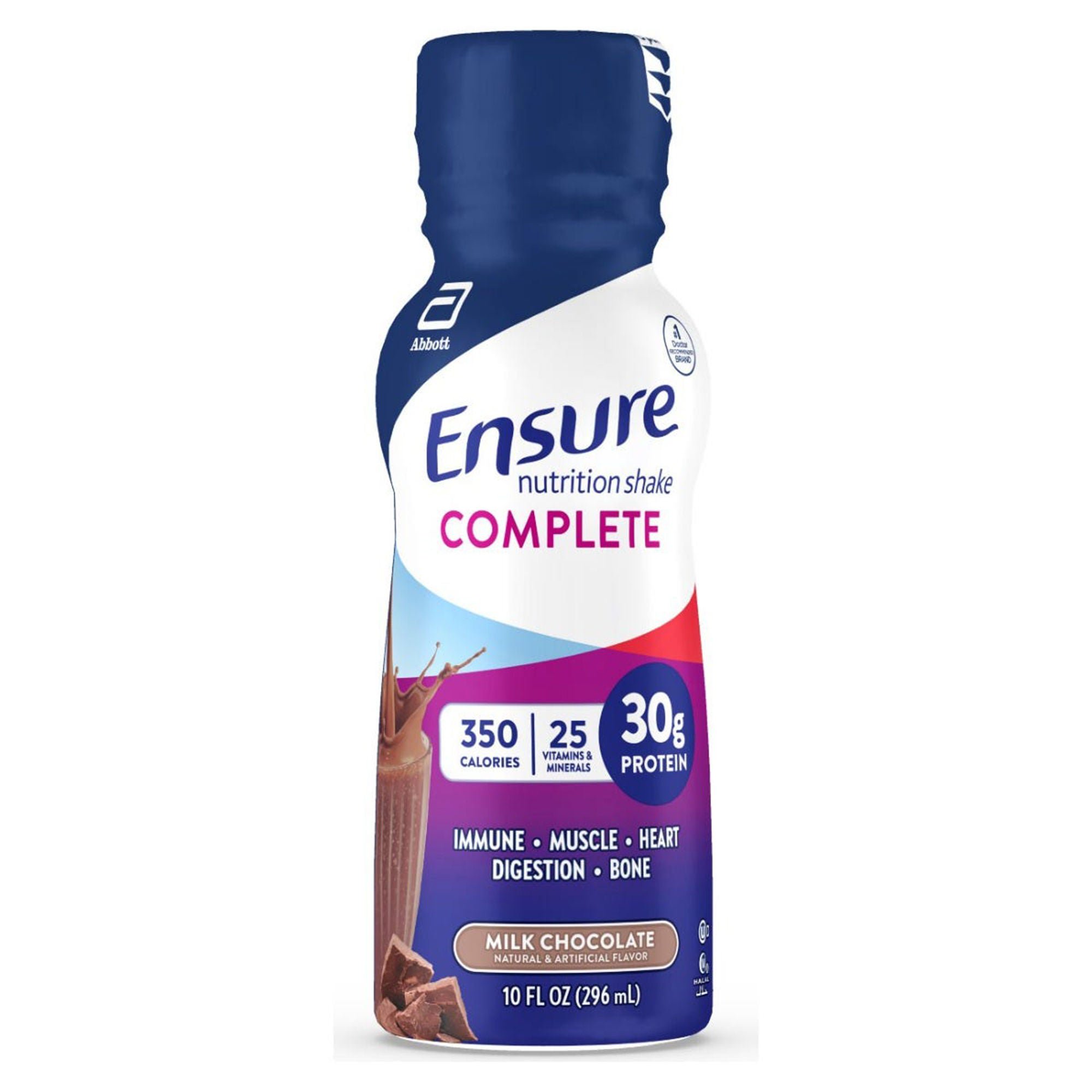 Ensure Complete® Nutrition Shake, Chocolate, 10-ounce Bottle