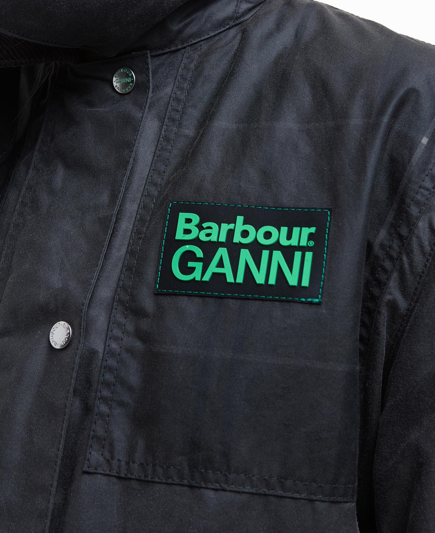 Barbour x GANNI Waxed Duffle Coat image number 6