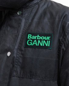 Cappotto Duffle cerato Barbour x GANNI 