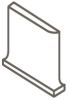 Baseline Fog 4×4 Flat Top Cove Base Corner Left Glossy