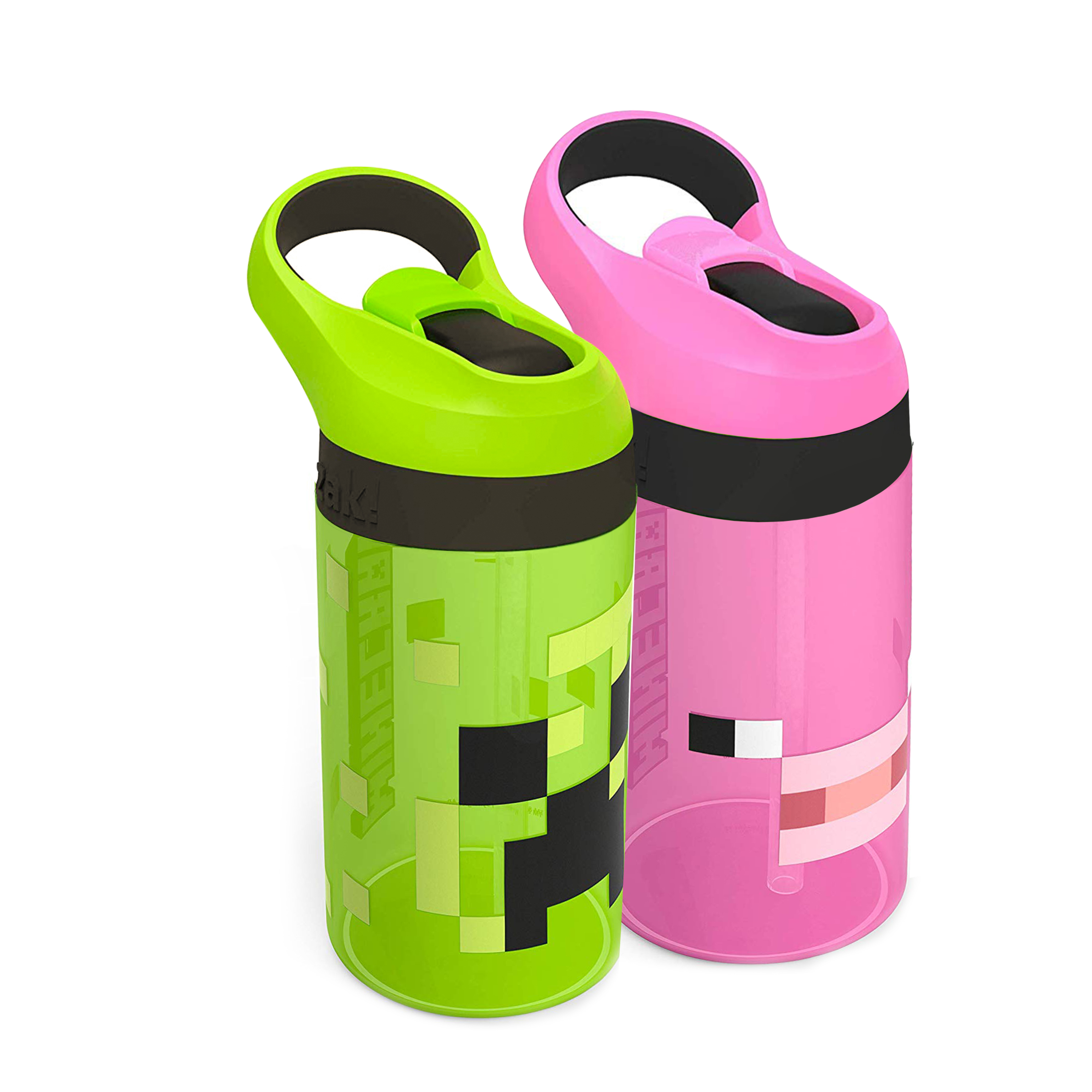 Minecraft 16 ounce Water Bottle, Creeper & Pig, 2-piece set slideshow image 7 Minecraft 16 ounce Water Bottle, Creeper & Pig, 2-piece set slideshow image 7