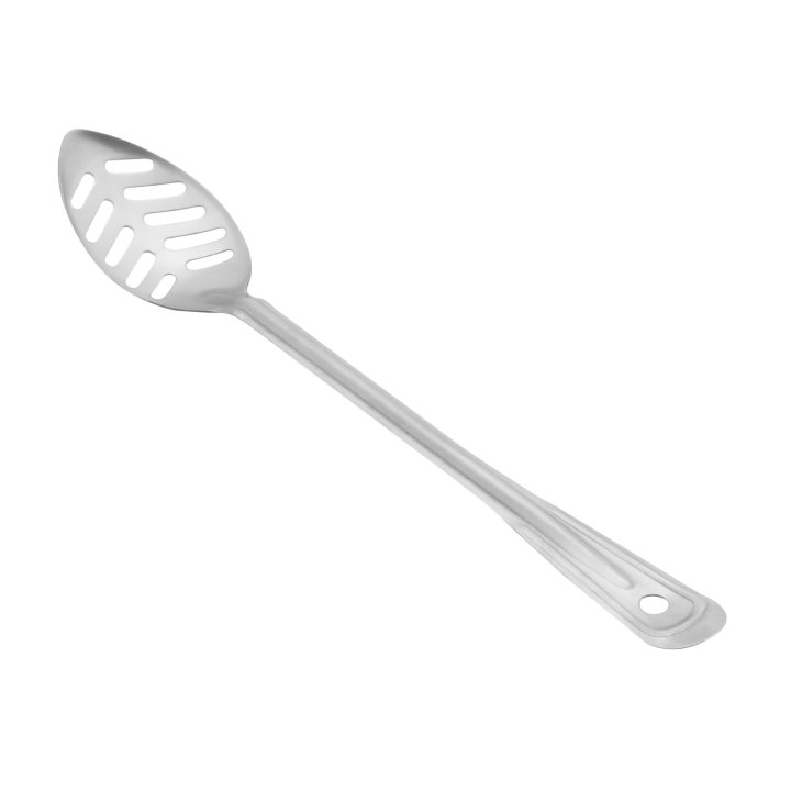 15-inch slotted stainless steel spoon