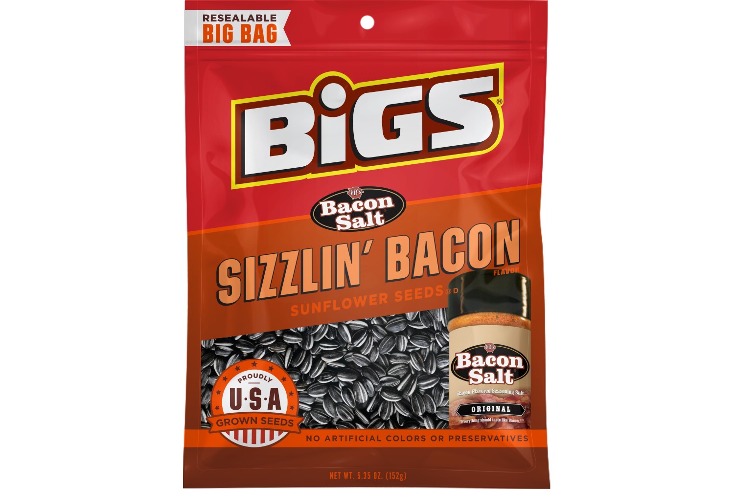 BIGS SIZZLIN BACON SUNFLOWER SEEDS 5.35 OZ Conagra Foodservice