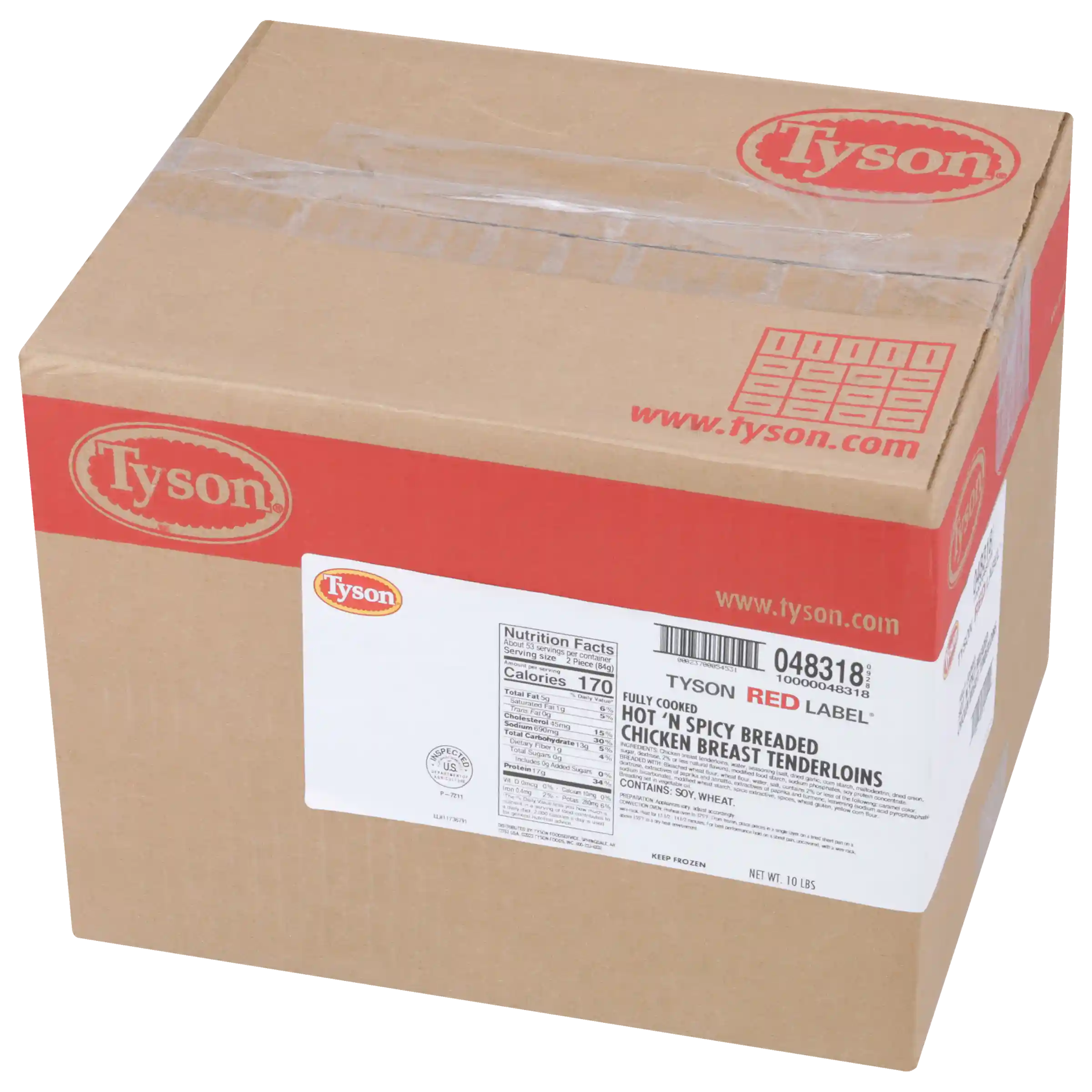 Tyson Red Label® Fully Cooked Breaded Hot & Spicy Chicken Tenderloins_image_5