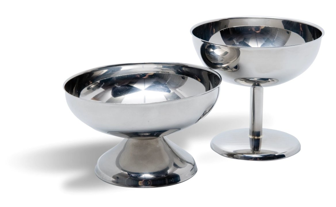 Copa de helado de acero inoxidable de 9,5 centímetros