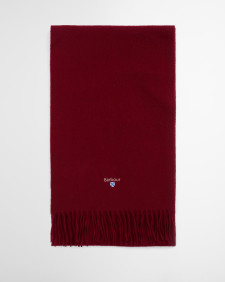 Plain Lambswool Scarf Biking Red