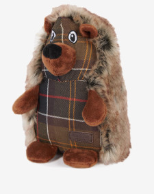 Dog Hedgehog Toy Brown-Tartan