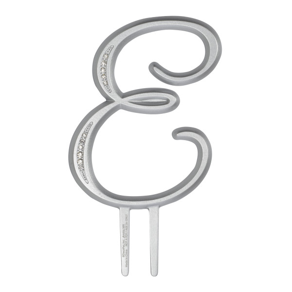 4.5" E Diamond Letter Monogram