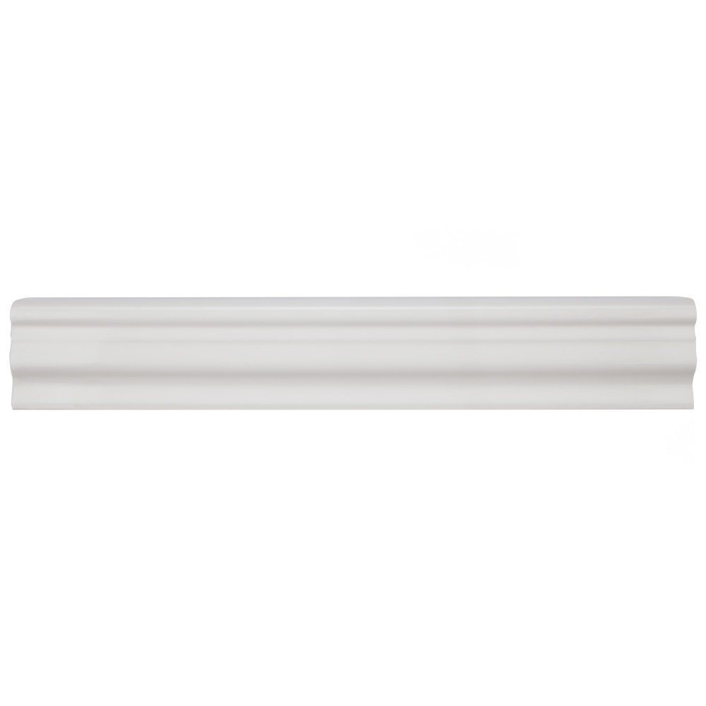 Chester Chair Rail Bianco 2 in. x 12 in. Ceramic Wall Trim