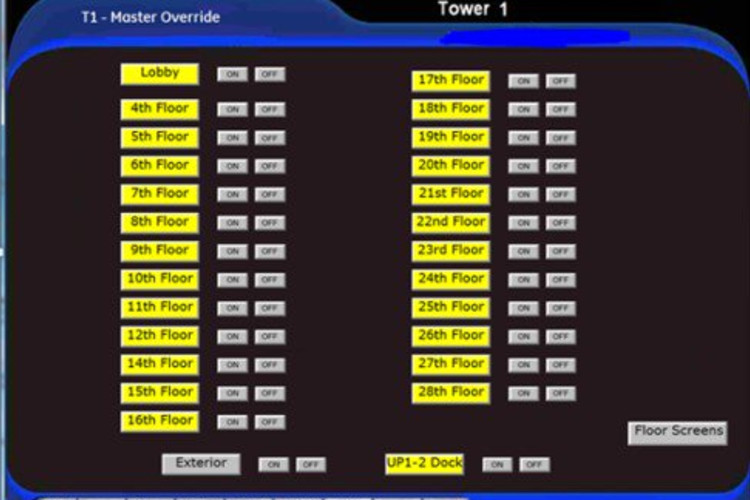 LightSweep CLC340 software web app Master Override screen capture