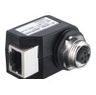 Adapter for Ethernet Interface, PUR, M12 Connector/RJ-45, 4-Pin, Female, D-Coded, Axial