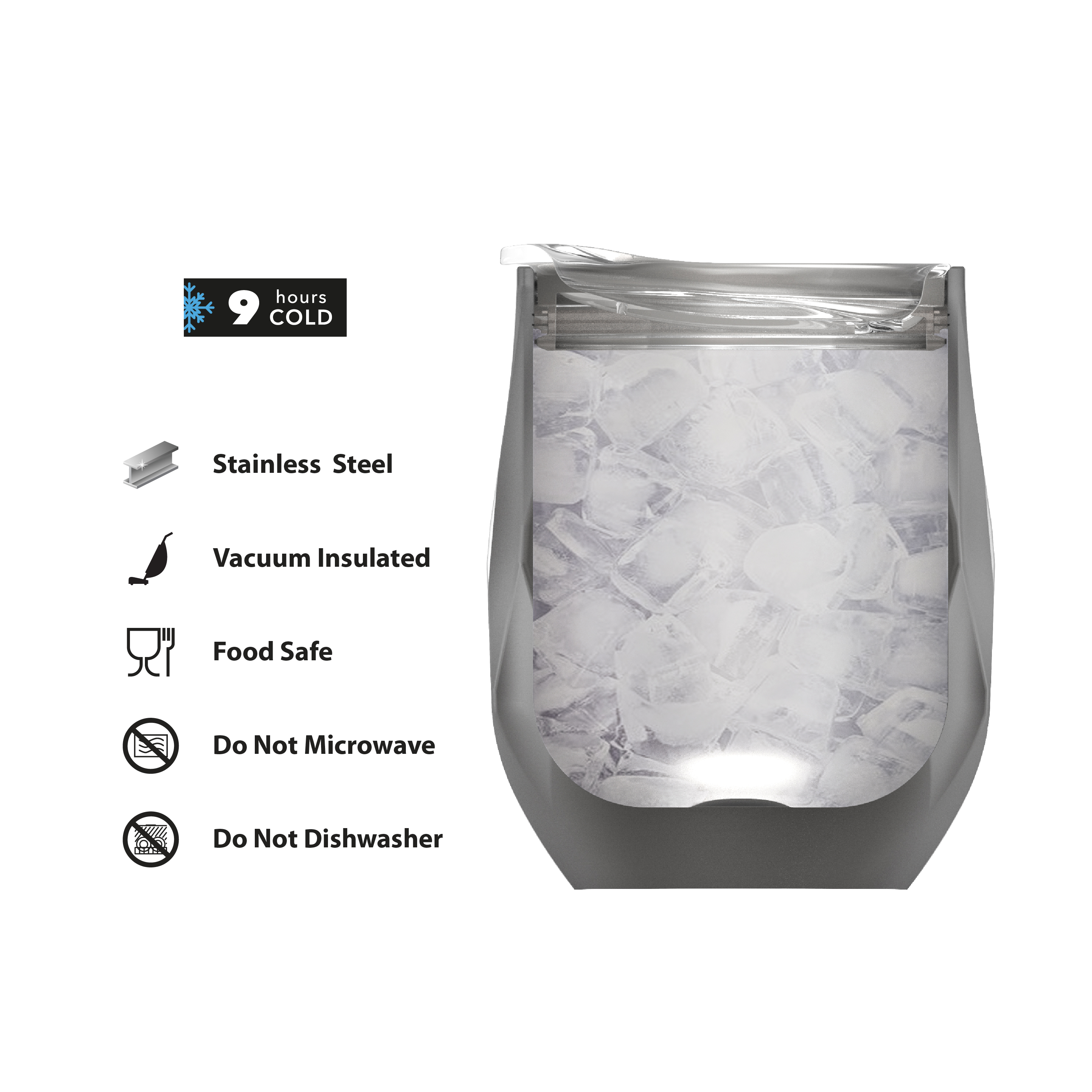 Fractal 11 ounce Vacuum Insulated Stainless Steel Tumbler, Light Gold