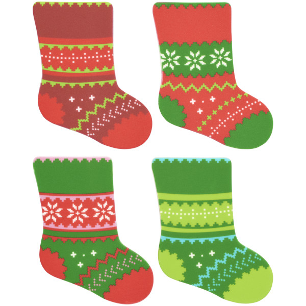 Stockings - Red 3 Free Sweet Décor® Edible Decorations