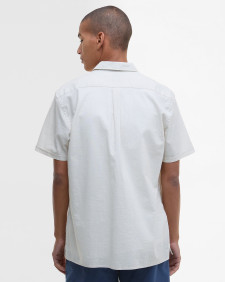 Pigment Dye Slub Short-Sleeved Shirt Oatmeal