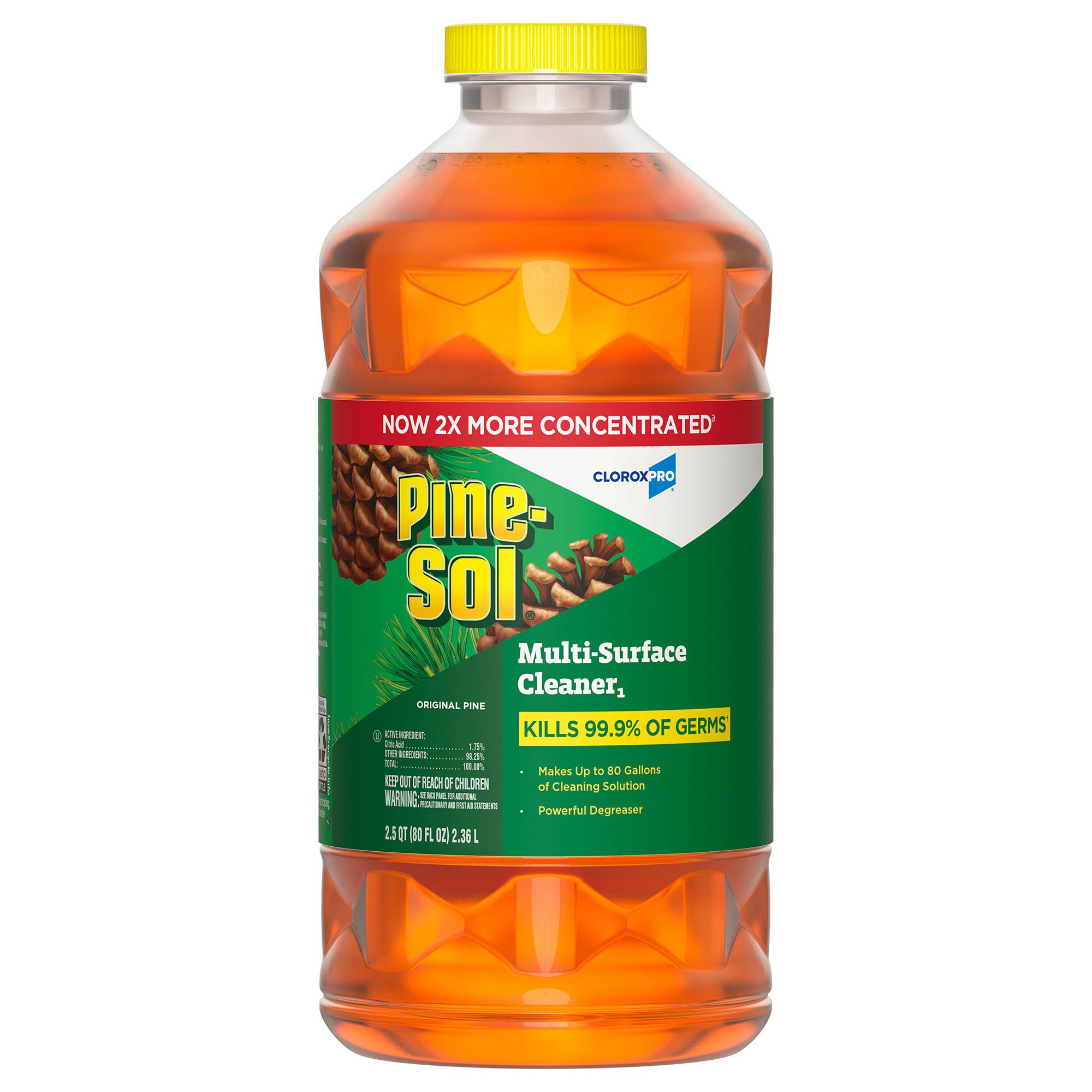 Surface Disinfectant Cleaner Pine-Sol® Broad Spectrum Manual Pour Liquid 80 oz. Bottle Pine Scent NonSterile