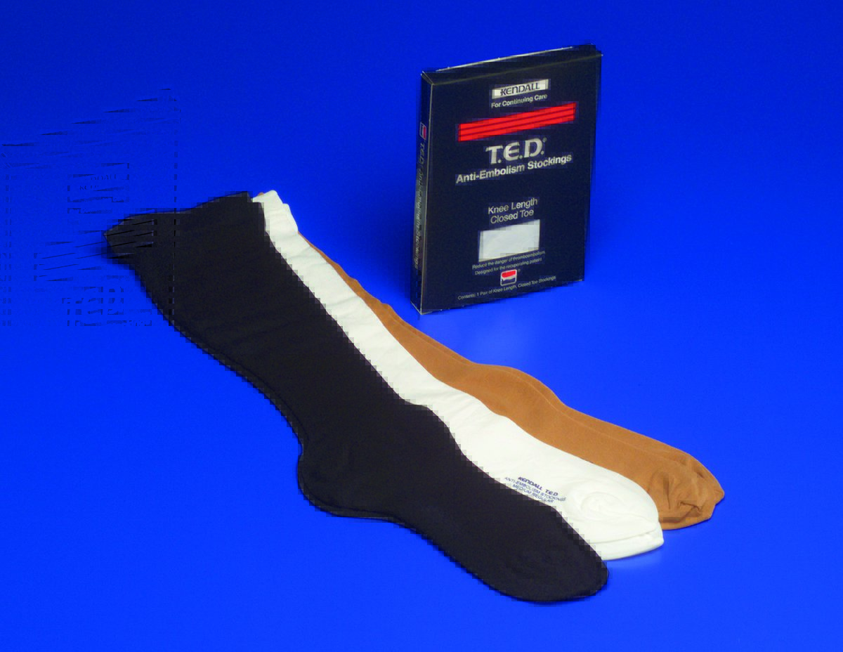 T.E.D. Knee High Anti-embolism Stockings, Medium / Regular, Black MK 520357