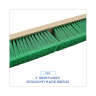 Boardwalk, 24in, Push Broom Head, Polyethylene Bristles, Green
