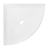 Retrofit Bath Accessoires Matte Bright White Flatback 10″ Corner Shelf