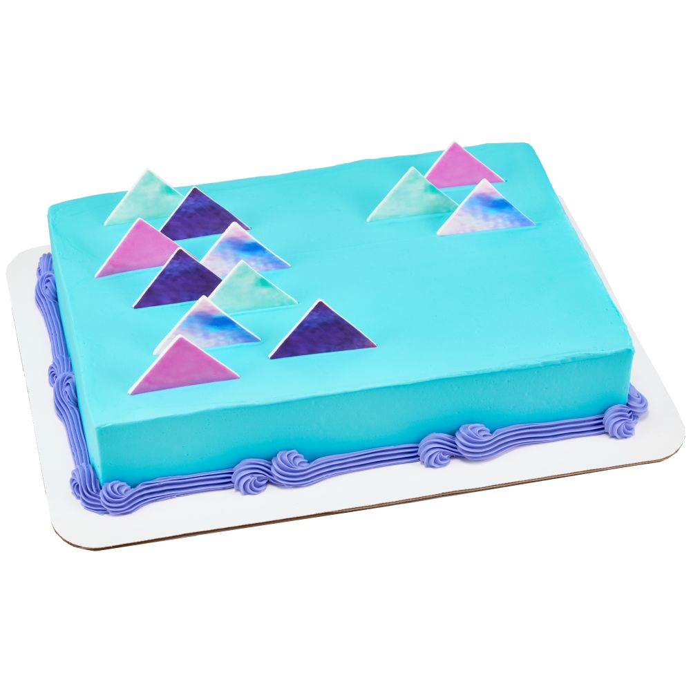 Image Cake Watercolor Triangles