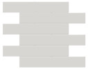 Studio French Gray 2×6 Brick Mosaic Glossy