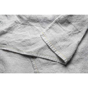 TWS251010, Textile Waste Supply, Reclaimed Full Towel, 12"x12", White