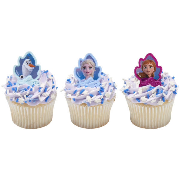 Disney Frozen II Elsa, Anna and Olaf Cupcake Rings