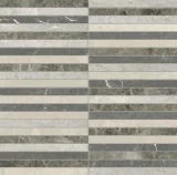 Waterjet Stone Mosaics Terra 1×6 Stacked Mosaic Mixed