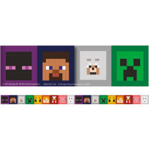Minecraft Character Lineup Deco Trim, 37 Feet