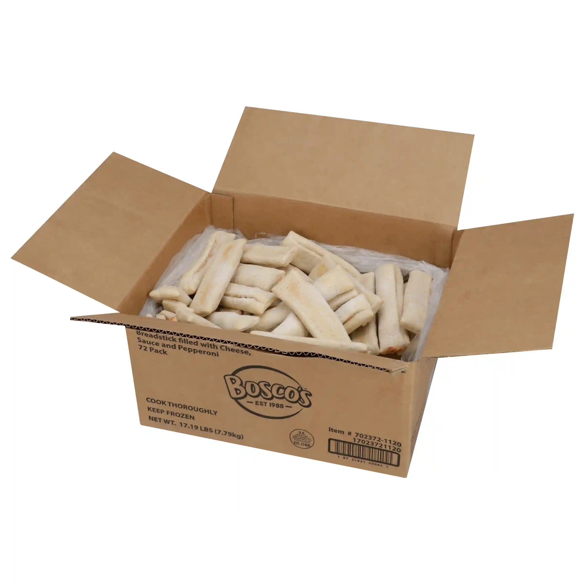 Bosco® 7” Bulk Whole Grain Breadstick filled with Cheese, Sauce and Pepperoni_image_4