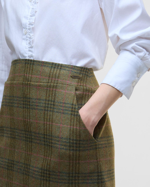 Bamburgh Tartan Mini Skirt Arabesque/Brown