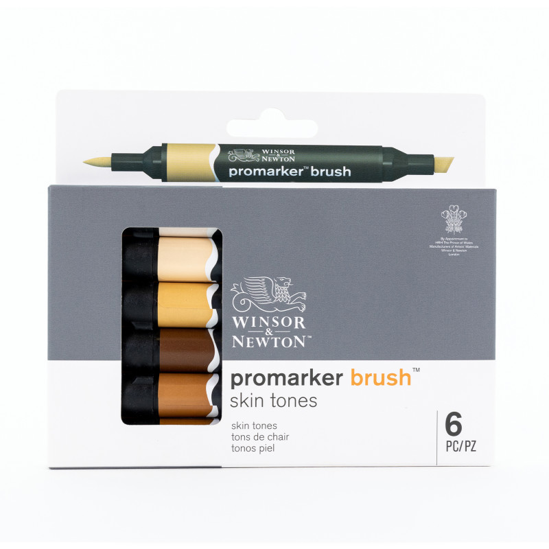 Promarker™ Brush, Skin Tones, Set of 6